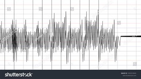 Seismogram Different Seismic Activity Record Vector Stock Vector Royalty Free 1093310945