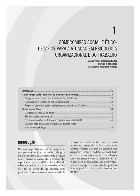 Compromisso social e ético desafios para a atuação em psicologia