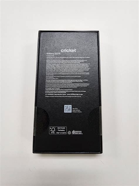 Brand New Samsung Galaxy S23 FE SM S711W 128GB Graphite For Cricket