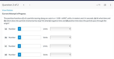 Solved The Position Function X T Of A Particle Moving Along Chegg