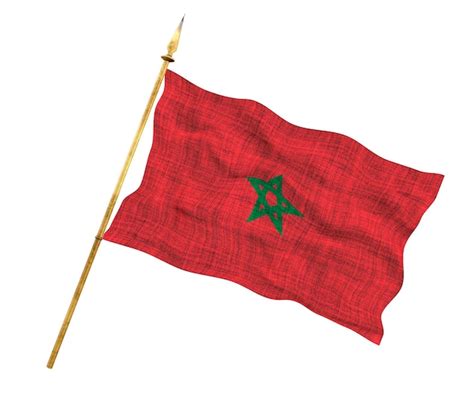 Fondo De La Bandera Nacional De Marruecos Con La Bandera De Marruecos