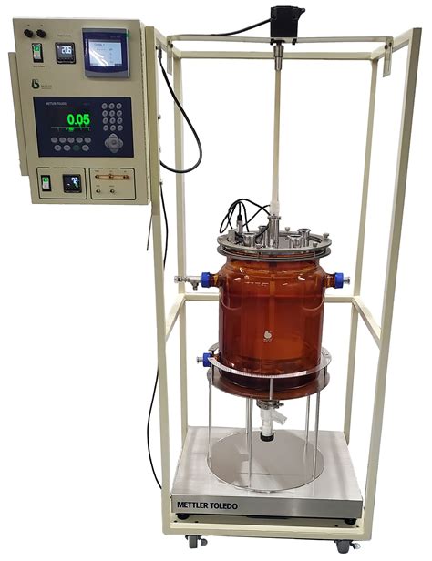 L Jacketed Bioreactor System Bellco Glass Laboratory Glassware