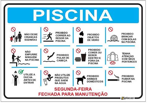 placa de sinalização normas de piscina Iplacas Sinalização