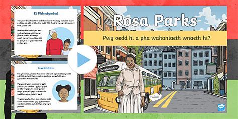 Pŵerbwynt Rosa Parks l insegnante ha fatto Twinkl