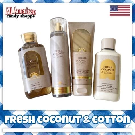 Fresh Coconut Cotton Bath And Body Works From USA Mist Lotion Body