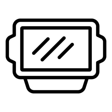 Premium Vector Bakery Form Icon Outline Vector Oven Bakeware Tool