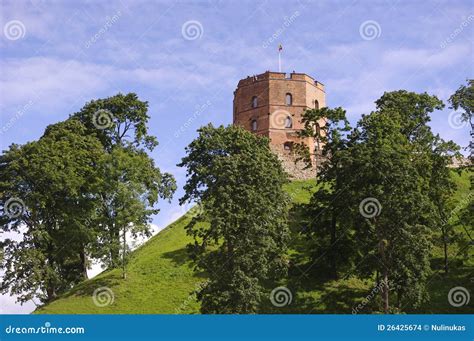 Tower of Gediminas stock photo. Image of landscape, park - 26425674