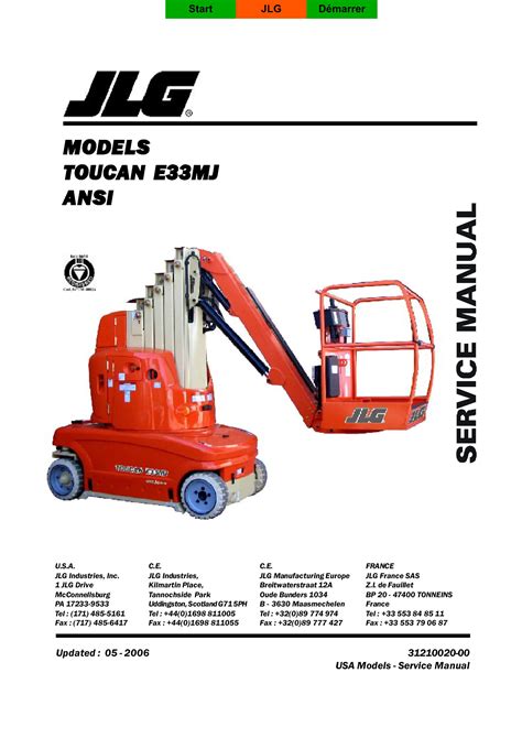 JLG Lift E33MJ Service Manual PDF