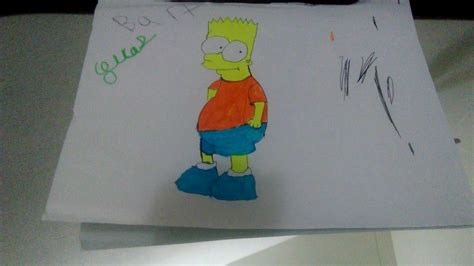 I Drew Bart Simpson Youtube