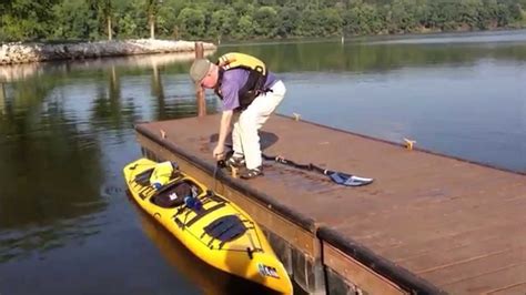 Launching A Kayak From A Dock Youtube