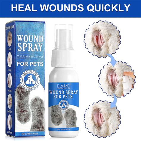 Pet Wound Spray C O E Gato Co Ando Ferida Tratamento De Feridas Erup O