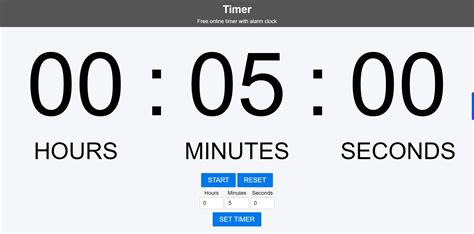 Online Timer Alarm Clock