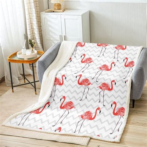 Couverture En Polaire Flamant Rose Tropical Pour Enfants Couverture En