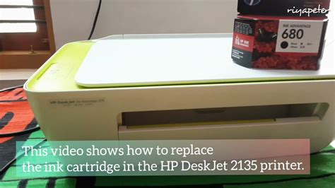 Hp Deskjet 2135 Printer Ink Replacement English Easy Setup Youtube