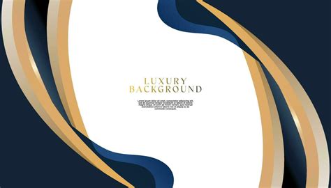 Dark Blue Curve Shape Abstract Template Premium Luxury Background With