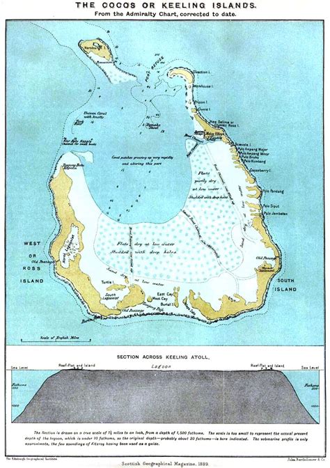 Mapas Das Ilhas Cocos Keeling Austrália Enciclopédia Global™