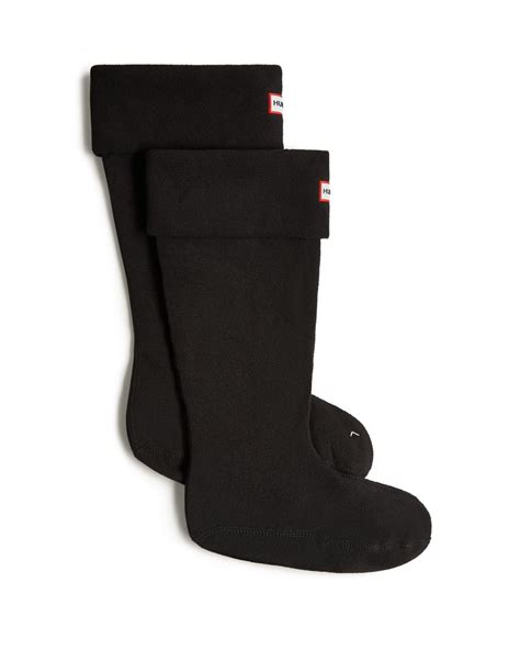 Hunter Recycled Fleece Tall Boot Socks Black Shop Today Get It