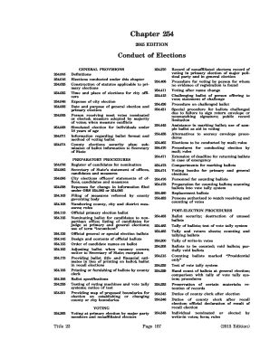 Fillable Online Conduct Of Elections Fax Email Print Pdffiller