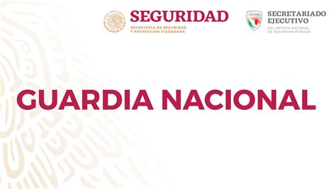 Conformación De La Guardia Nacional Secretariado Ejecutivo Del