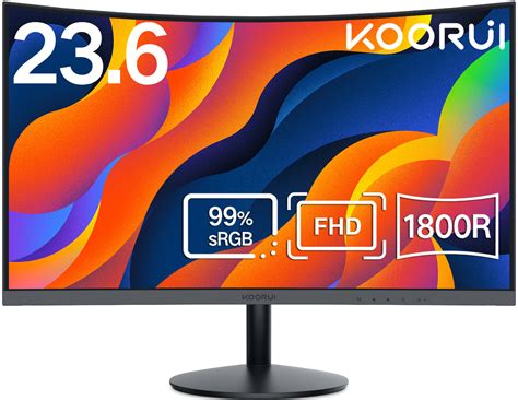 Koorui 24 Inch Curved Computer Monitor Full Hd 1080p 60hz Gaming