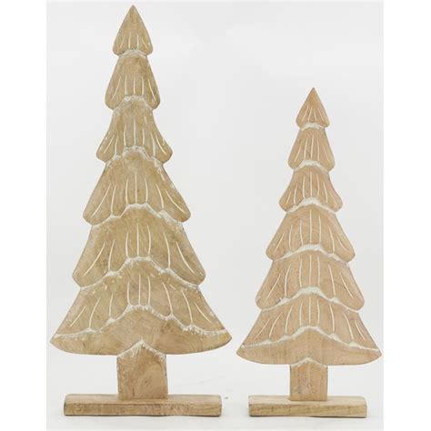 Grands Sapins En Manguier Blanchi Lot De