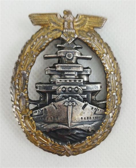 Ww Kriegsmarine High Seas Fleet Badge By Fec Adolf Bock Ausf