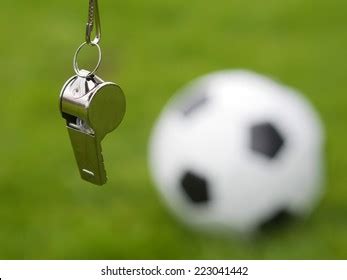 Referee Whistle Front Soccer Ball Stock Photo 223041442 | Shutterstock