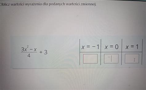 Matematyka Klasa Wyra Enia Algebraiczne Brainly Pl