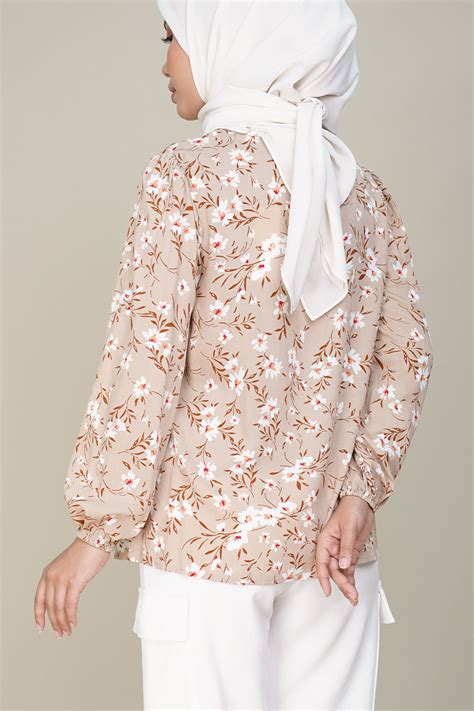 Rayon G Printed Nude Jasmina