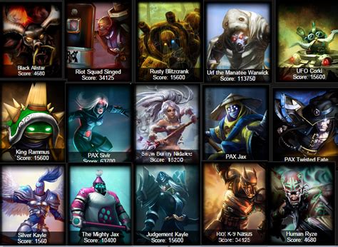 Lol Account Skins Most Rare Skins Lolskinshop