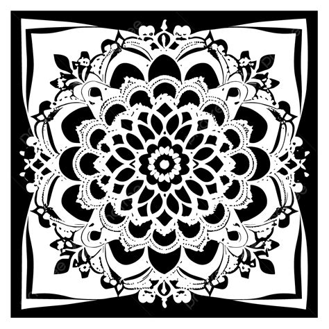 La Belleza De Los Patrones De Mandala Floral Vector PNG La Belleza De