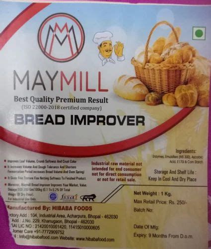 White Bread Improver Powder For Bakery At Kg In Bhopal Id