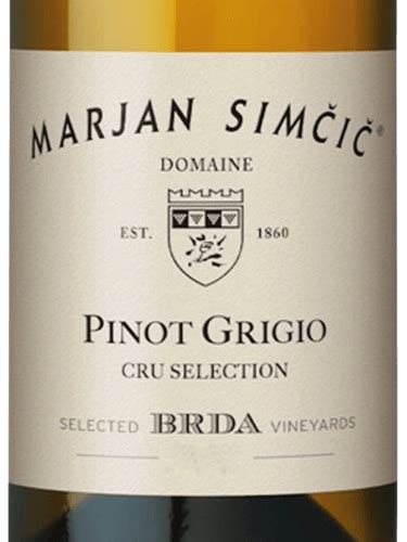 Marjan Sim I Pinot Grigio Cru Selection Vivino Us