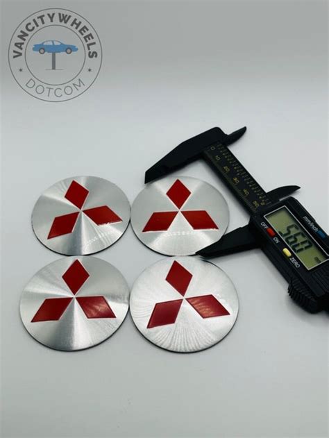 4PCS 56mm Mitsubishi Stickers Emblems Unleash The Exquisite Potential