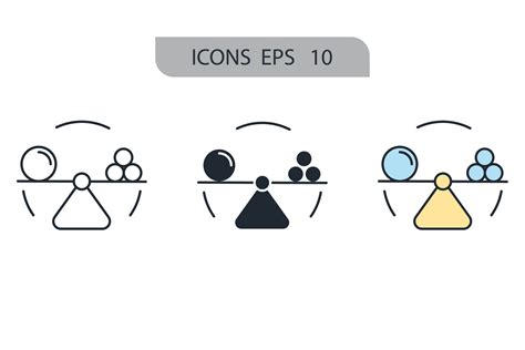 Stability Icons Symbol Vector Elements For Infographic Web