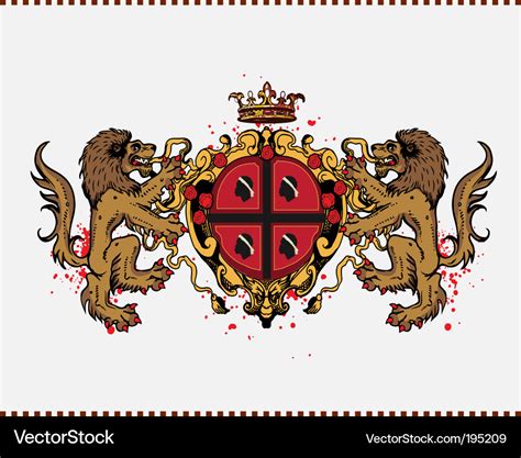 Lion crest Royalty Free Vector Image - VectorStock