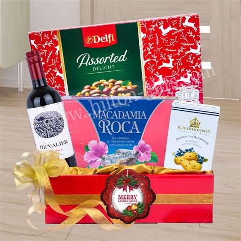 Christmas Chocolate and Wine Hamper - Christmas Hampers - Hampers