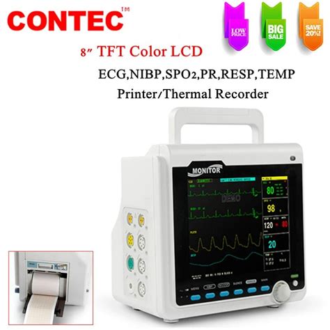 CONTEC 8 Color LCD Patient Monitor CMS6000 ICU CCU Vital Signs ECG