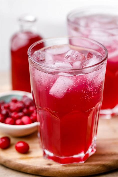 Homemade Sparkling Cranberry Juice Drink For Vibrant Health Healthy