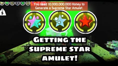 Finally Getting The Supreme Star Amulet Roblox Bee Swarm Simulator Youtube