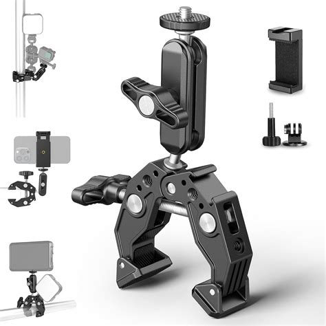 SMALLRIG Super Clamp mit doppelten krabbenförmigen Klemmen doppelte