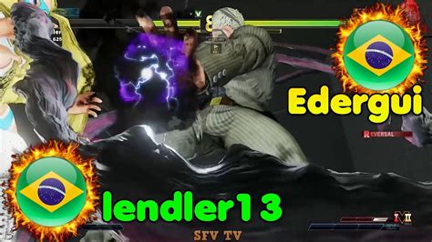 lendler13 Brazil vs Edergui Brazil SFV CE スト5 CE 스파5 YouTube