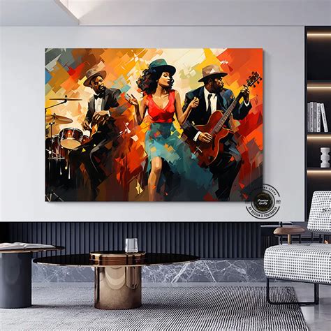 Jazz Wall Art, Musician Prints, African Wall Art Prints, Abstract ...