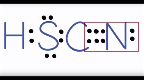 Hscn Lewis Structure Thiocyanic Acid Youtube