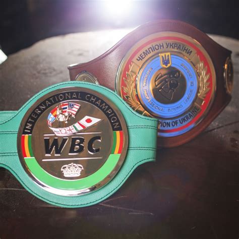 Photos - The belts of WBC International Silver champion and Ukrainian ...