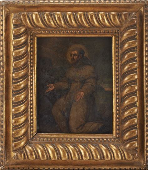 Ignoto Antico Dipinto Raffigurante San Francesco Riceve Le Stigmate