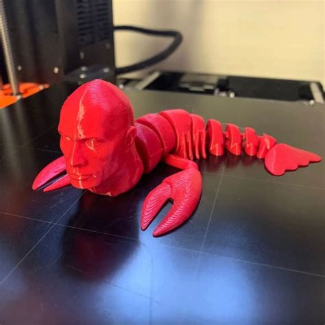 Lobster Rock Lobster D Printed Fidget Toy Rocktopus The Rock Dwayne