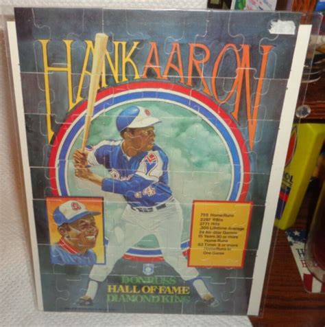 Hank Aaron Donruss Puzzle Cards Pieces New L K Ebay