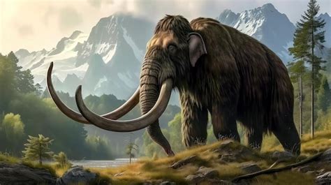 Premium Photo | The Woolly Mammoth Gigantic and Majestic Mammal From ...