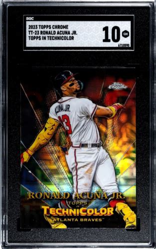 Topps Chrome Tt Ronald Acuna Jr Topps In Technicolor Sgc